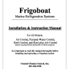 Frigoboat Installation and Instruction Manual 
